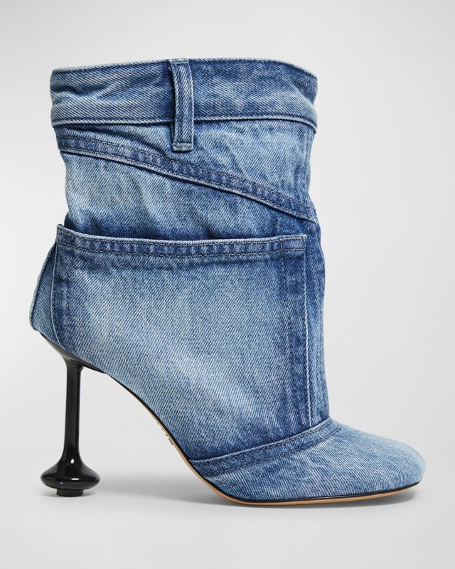 Toy Panta Denim Ankle Boots