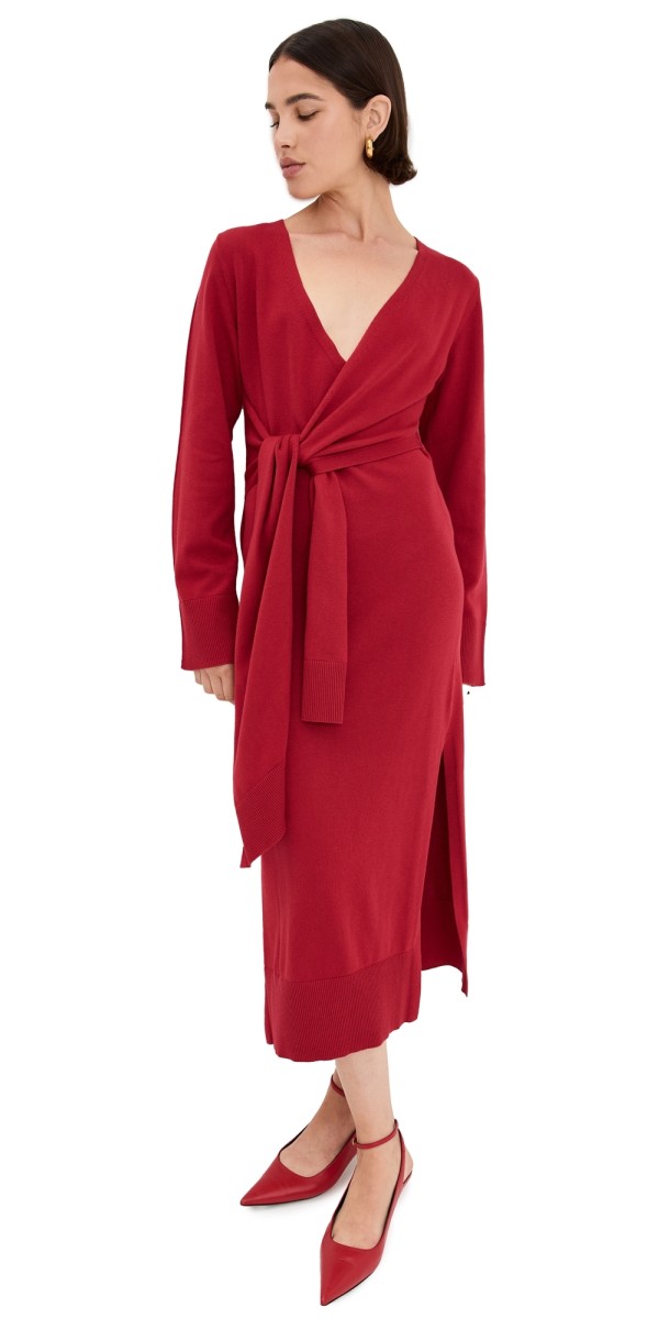 SIMKHAI Skyla Wrap Dress Laguna