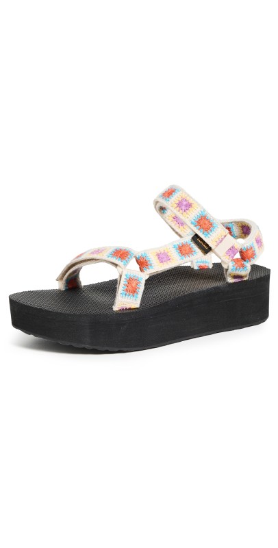 Teva Flatform Universal Crochet Sandals Explore