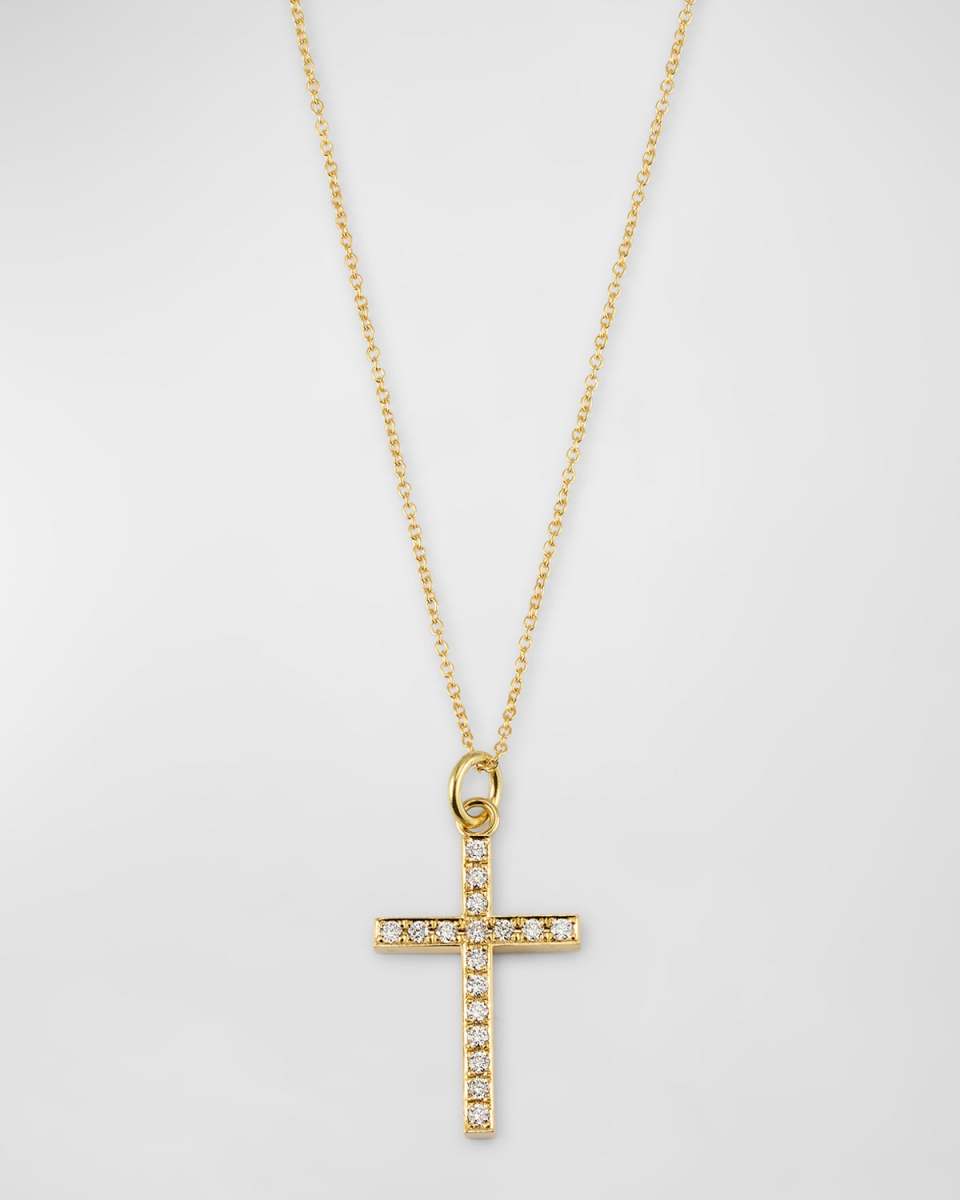 Large Diamond Cross Necklace