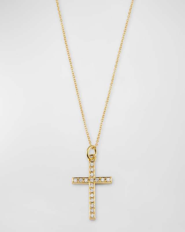 Large Diamond Cross Necklace