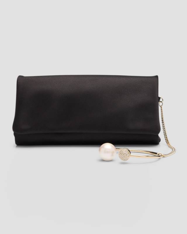 Xandra Embellished Silkette Wristlet