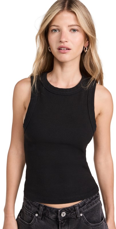 ABRAND Heather Icon Tank Black