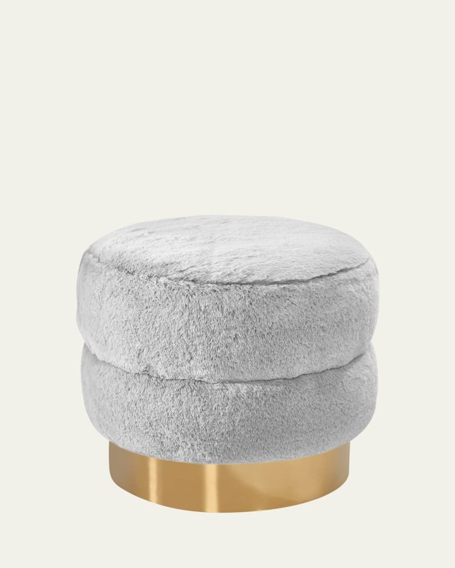 Charlize Faux Fur Stool