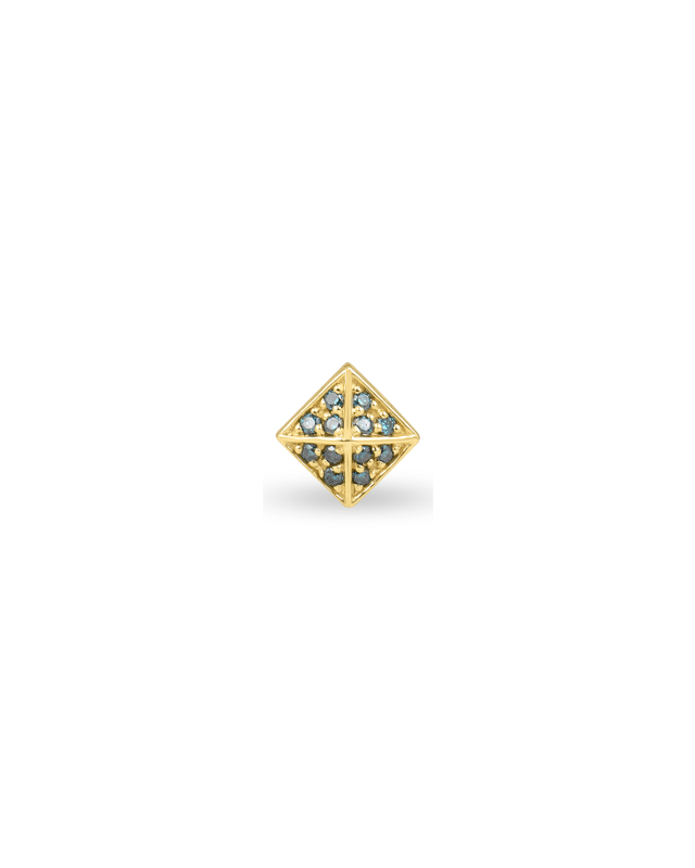 Diamond Pyramid Stud Charm