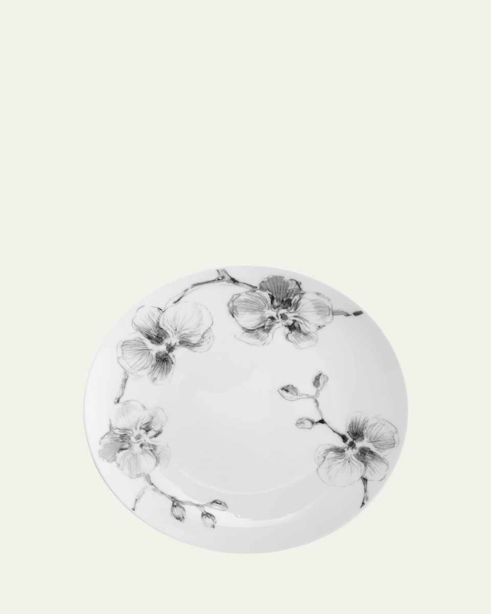 Black Orchid Tidbit Plate Set