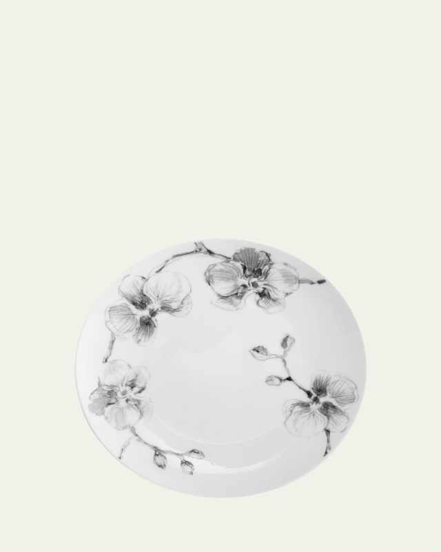 Black Orchid Tidbit Plate Set