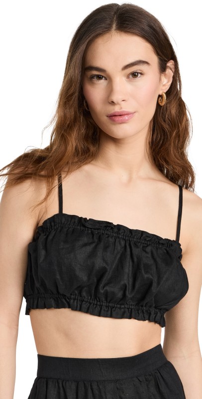 Birds of Paradis Brigette Bandeau Top Black