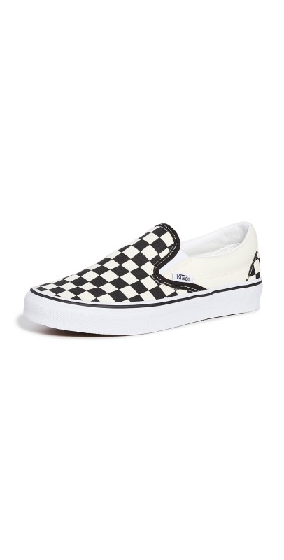Vans UA Classic Slip-On Sneakers Black & White Checkerboard