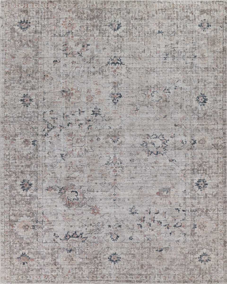 Cambridge Hand-Loomed Silver & Blue Rug, 6' x 9'