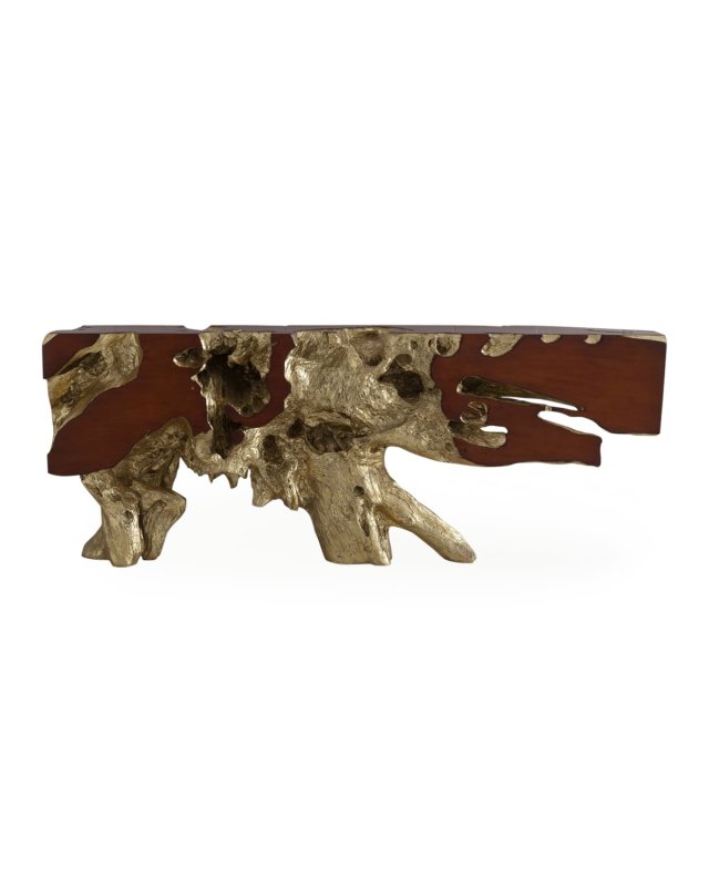 Freeform Console Table, Gold