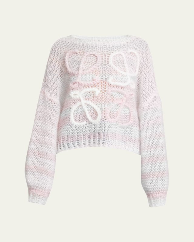 Striped Anagram Knit Sweater