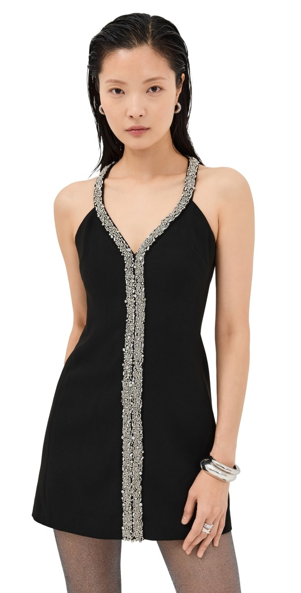 SIMKHAI Davia Mini Dress Black