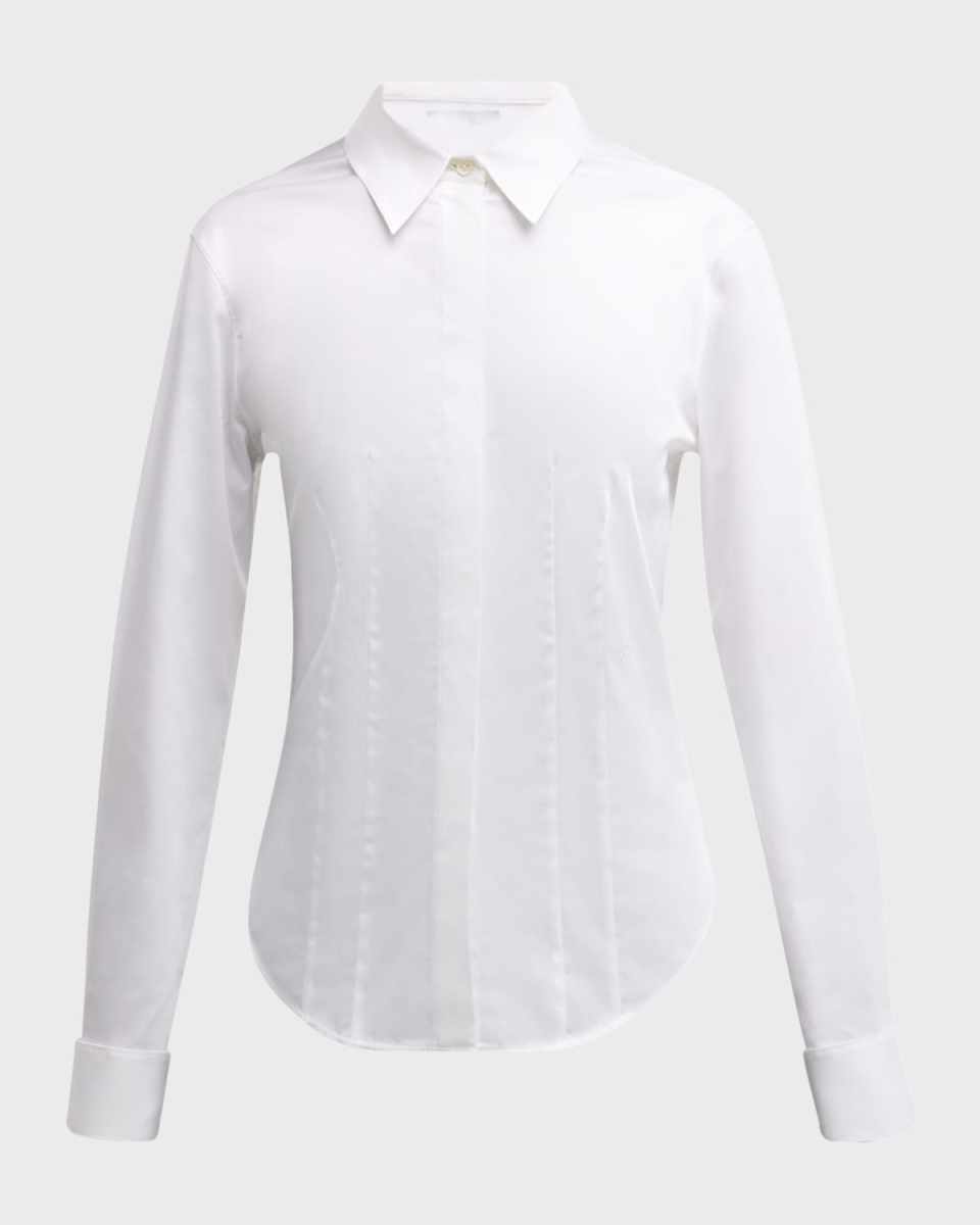 Fitted Button-Front Shirt