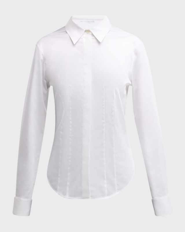 Fitted Button-Front Shirt