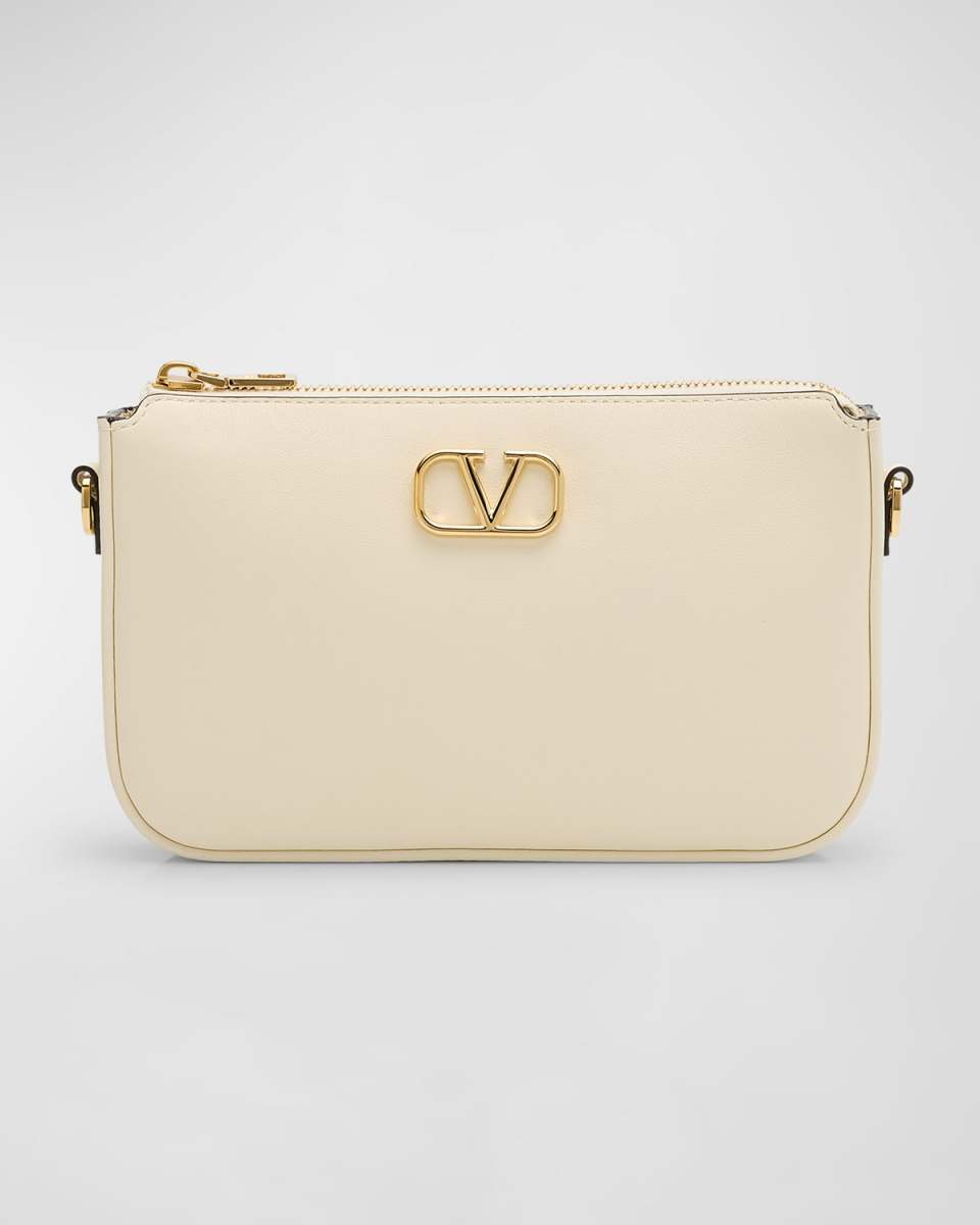 VLOGO Mini Leather Wallet on Chain