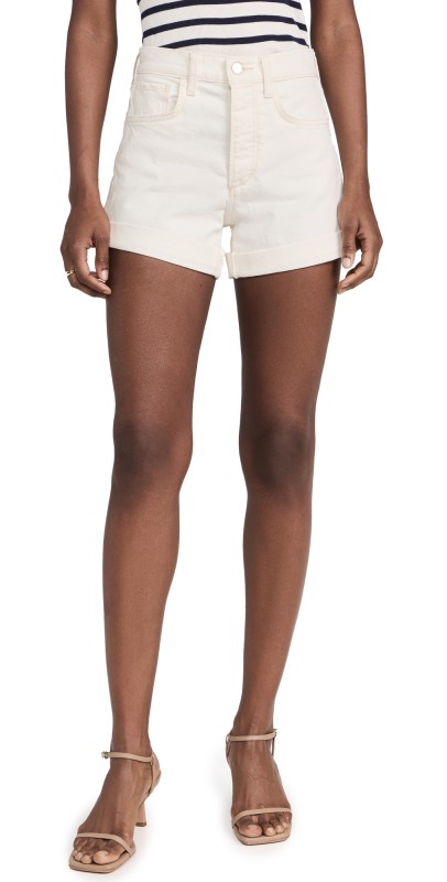 Joe's Jeans Alex Shorts W/ Rolled Hem Milk