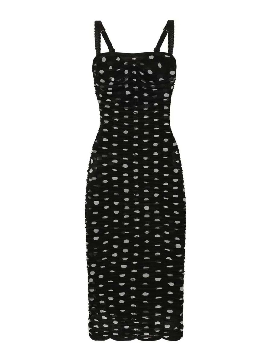 Dolce & Gabbana Robe Au Genou - Noir