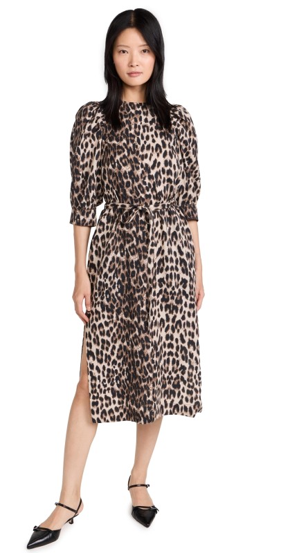 BAUM UND PFERDGARTEN Alya Dress Brown Baum Leopard