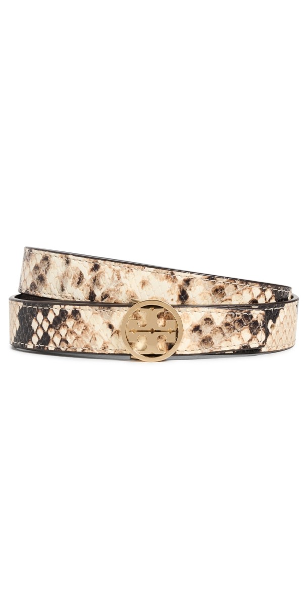 Tory Burch 1 Miller Snake Belt Gold