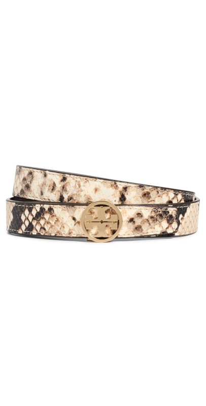 Tory Burch 1 Miller Snake Belt Gold