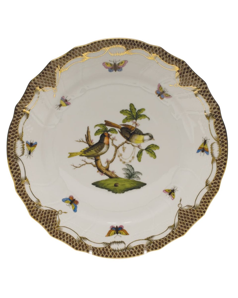 Rothschild Bird Brown Motif 11 Dinner Plate