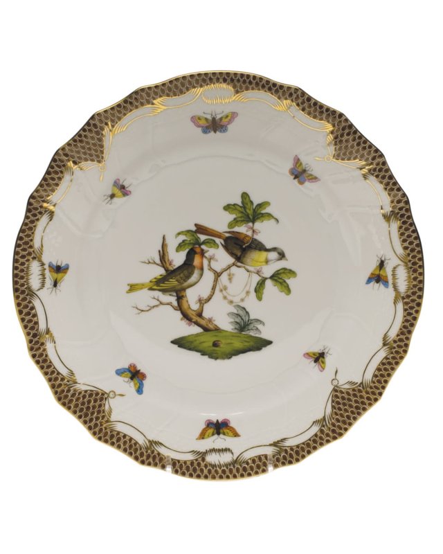 Rothschild Bird Brown Motif 11 Dinner Plate