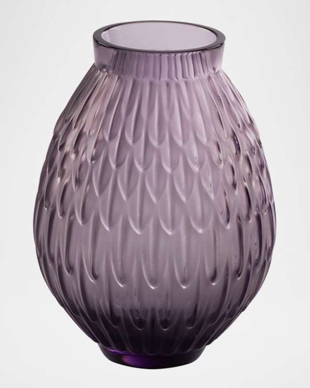 Plumes Small Lead-Free Crystal Vase