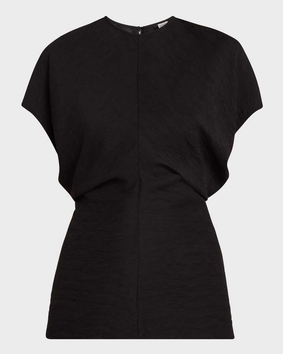 Slouch Waist Short-Sleeve Top