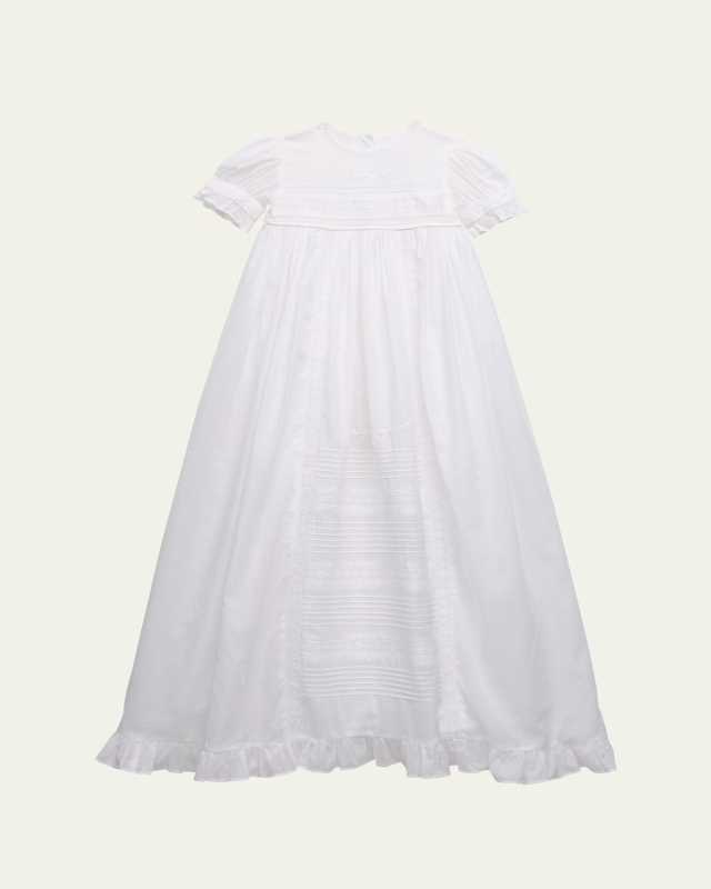 Kid's Nicole Pima Cotton Christening Gown, Size