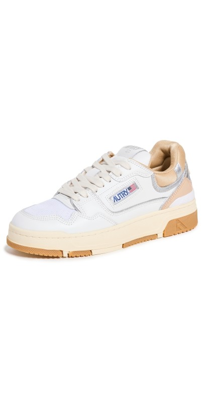 Autry CLC Low Sneakers Wht/Silver/Candging