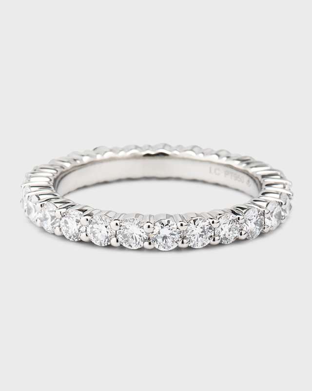 Lab Grown Diamond Platinum Eternity Band, Size 7, 1.65tcw