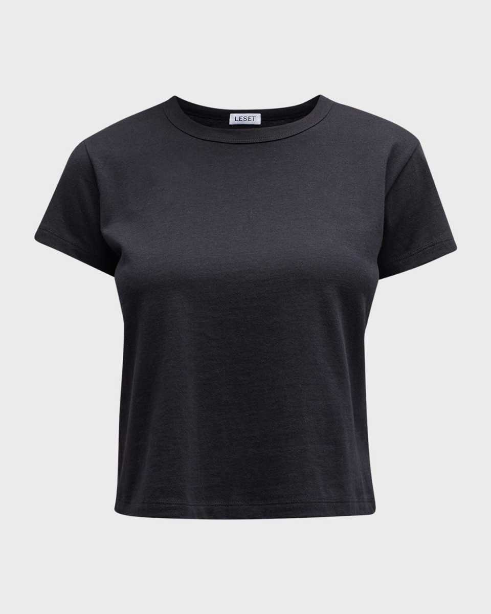 Margo Short-Sleeve Cotton Crewneck Tee