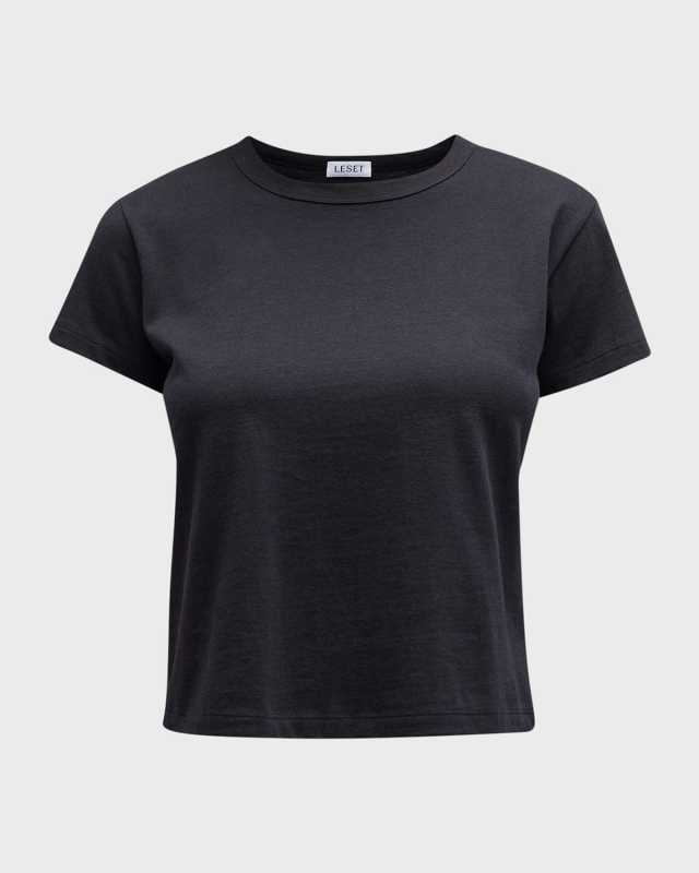Margo Short-Sleeve Cotton Crewneck Tee