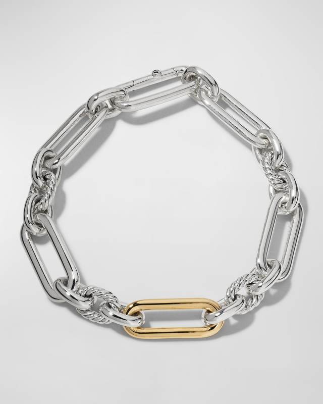 9.8mm Lexington Chain Bracelet in Silver and Gold