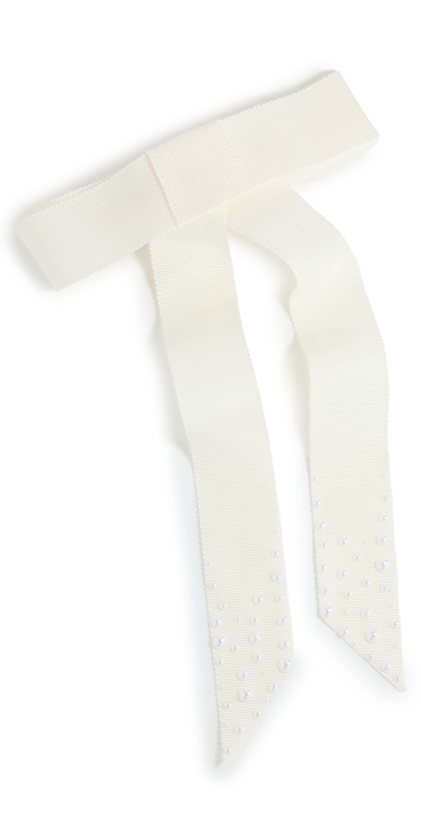 LELET NY Kate Pearl Bow Whit