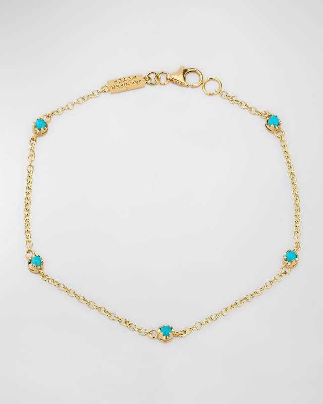 5 Illusion-Set Turquoise Bracelet
