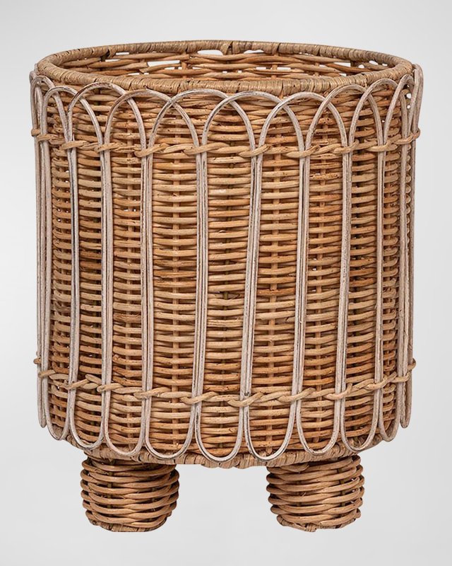 Provence Rattan 8" Round Planter