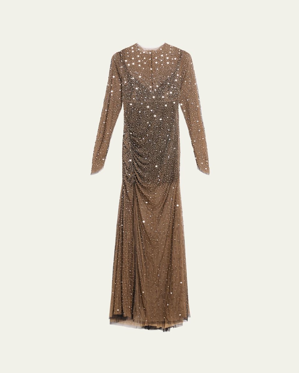 Charley Star Sequined Sheer Gown
