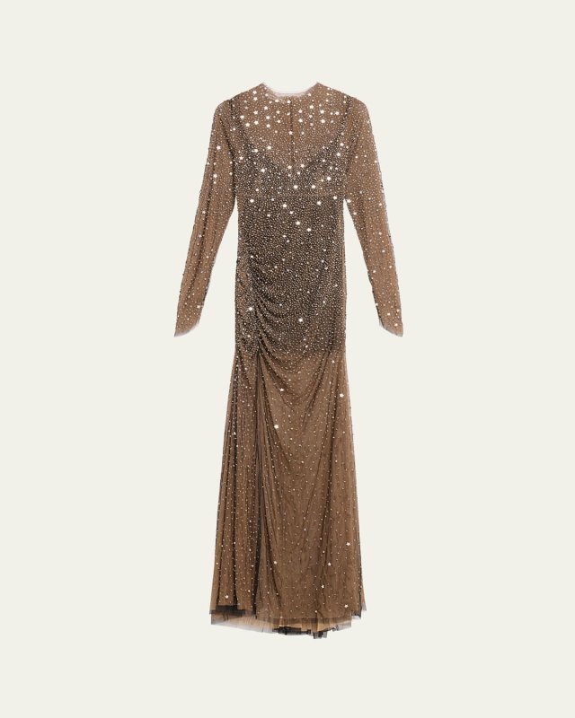 Charley Star Sequined Sheer Gown