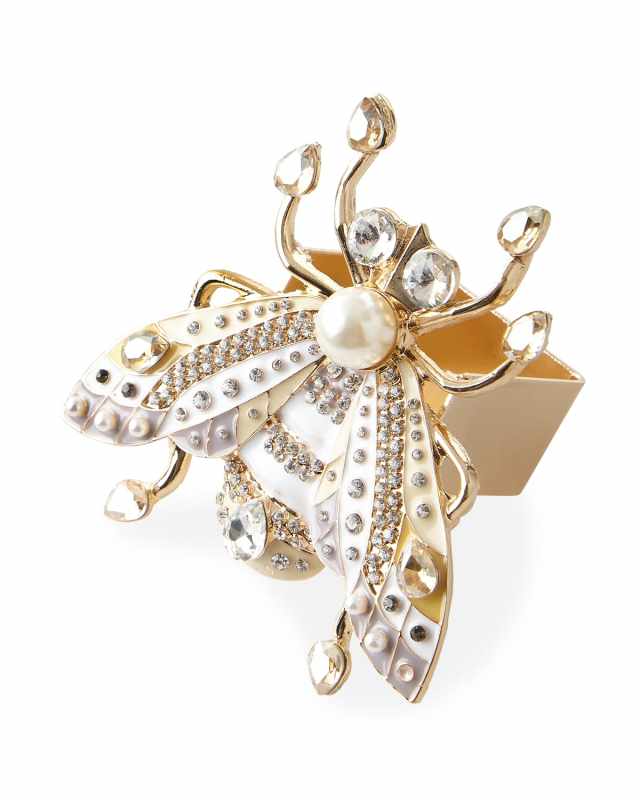 Glam Fly Napkin Rings, Set of 4
