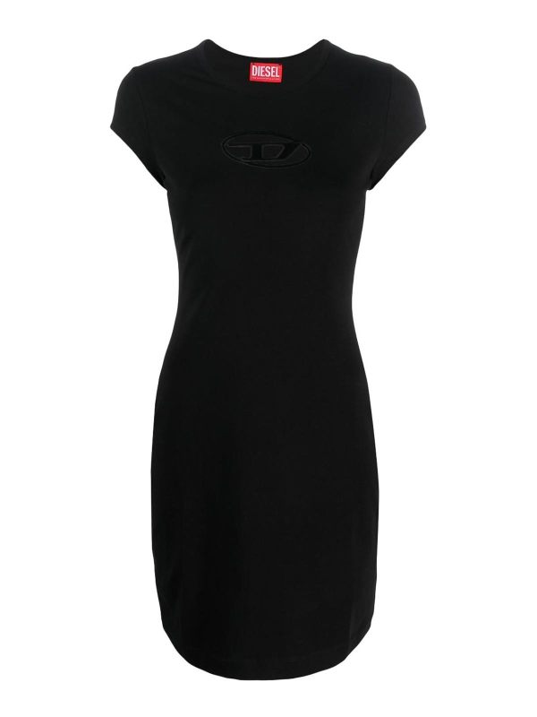 Diesel Robe Courte - Noir