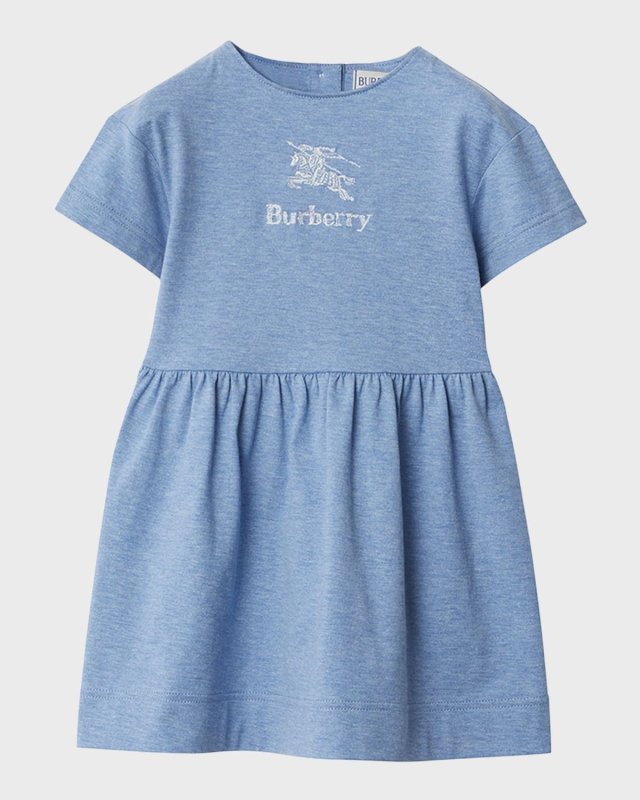 Girl's Rhonda EKD Short-Sleeve Jersey Dress, Size 3-14