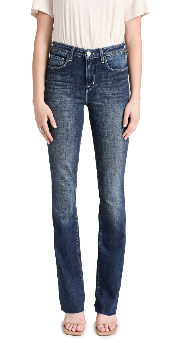 L'AGENCE Ruth High Rise Straight Jeans Naples