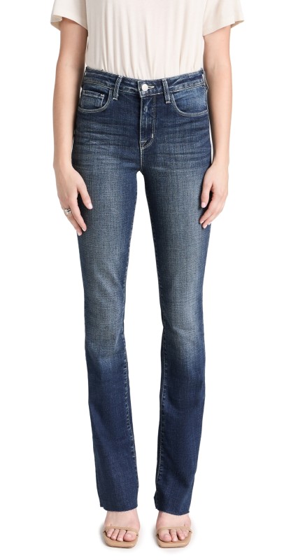 L'AGENCE Ruth High Rise Straight Jeans Naples
