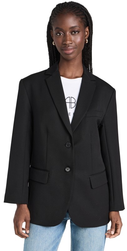 ANINE BING Quinn Blazer Black