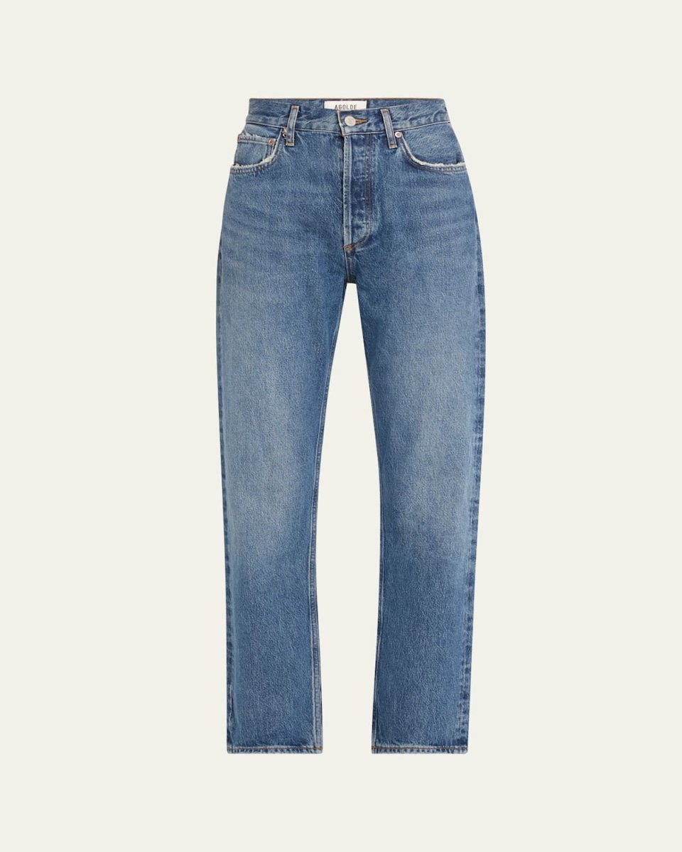 90's Pinch Waist High-Rise Straight Jeans