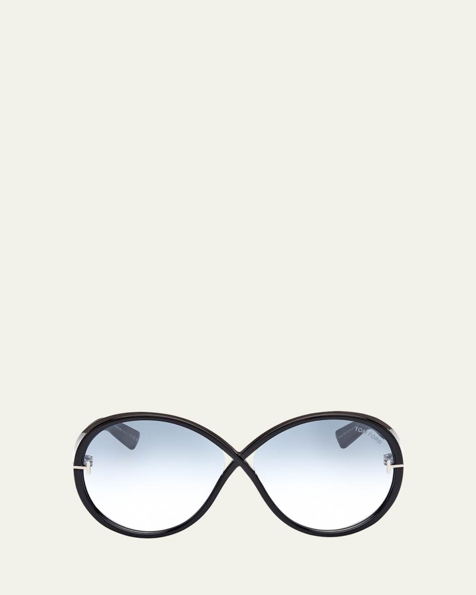 Edie Acetate Round Sunglasses