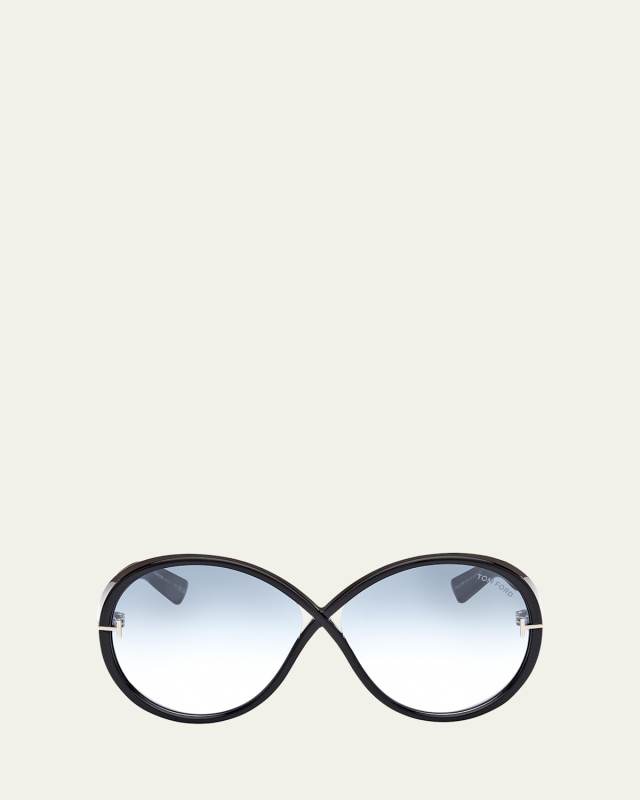 Edie Acetate Round Sunglasses