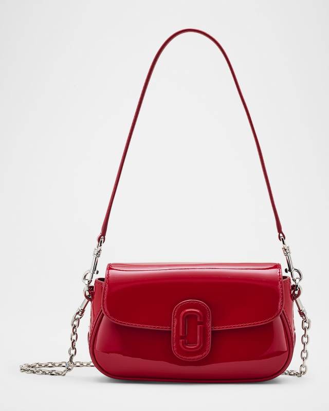 The Patent Leather Clover Shoulder Bag